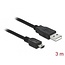 Delock Cable USB 2.0-A male > mini B 5-Pin male 3 m