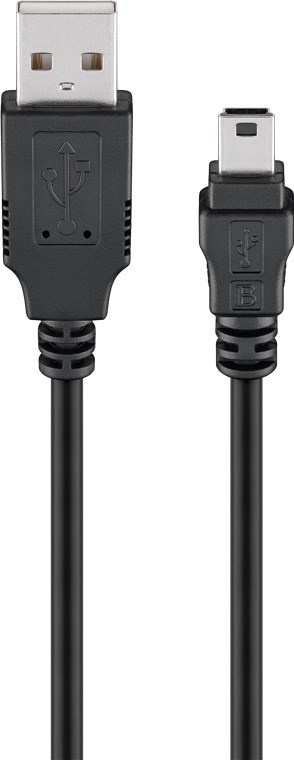 Pro Mini USB sync and charging cable Black