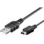 Goobay Mini USB Sync and Charging Cable, Black 1 m