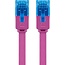 Goobay CAT 6A Flat Patch Cable U/UTP, magenta 0.5 m