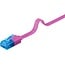 Goobay CAT 6A Flat Patch Cable U/UTP, magenta 0.5 m