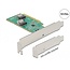 Delock PCI Express 4.0 x8 Card to 2 x internal SFF-8654 4i NVMe - Bifurcation - Low Profile Form Factor