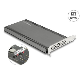 DeLOCK Delock PCI Express x16 Card to 2 x internal NVMe M.2 Key M