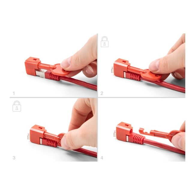 Delock RJ45 Port Blocker Set for RJ45 plug 10 pieces