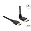 Delock DisplayPort cable male straight to male 90° upwards angled 8K 60 Hz 3 m without latch