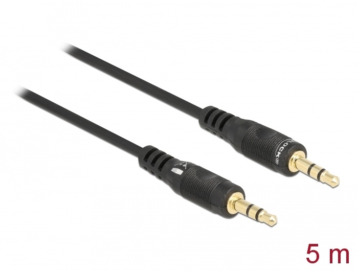 DeLOCK 84438 audio kabel 5 m 3.5mm Zwart