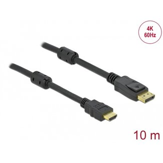 DeLOCK Delock Active DisplayPort 1.2 to HDMI Cable 4K 60 Hz 10 m
