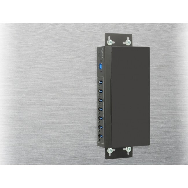Delock External Industry Hub 7 x USB 3.0 Type-A with 15 kV ESD protection