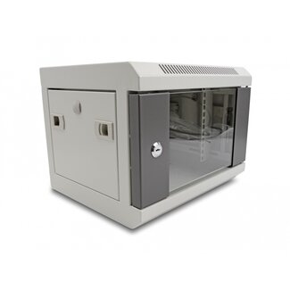 DeLOCK Delock 10″ Network Cabinet with glass door 4U grey