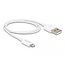 Delock USB data and power cable for iPhone™, iPad™, iPod™ white 1 m