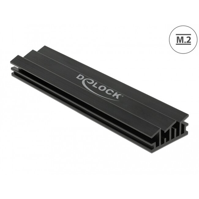 Delock Heat Sink 100 mm for M.2 module black