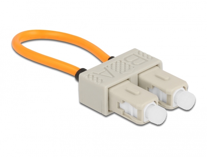 DeLOCK 86921. Aansluiting type: SC, Kleur van het product: Beige, Oranje, Draad modus structuur: Multimode. Breedte: 25 mm, Diepte: 65 mm, Hoogte: 11 mm. Aantal per verpakking: 1 s