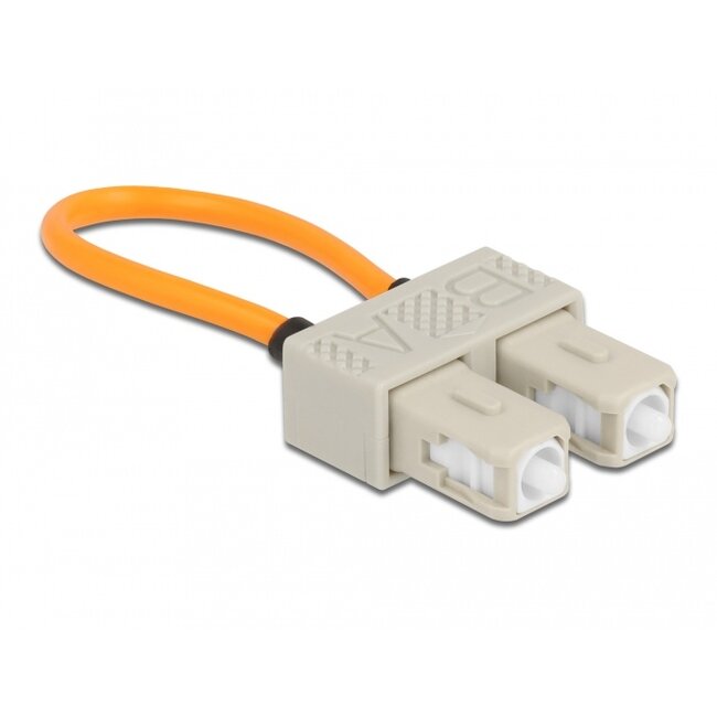 Delock Optical Fiber loopback Adapter SC / OM1 Multi-mode beige