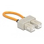 Delock Optical Fiber loopback Adapter SC / OM1 Multi-mode beige