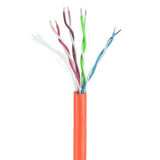 UTP Cat5E kabel (CCA) stug 305 meter - Rood