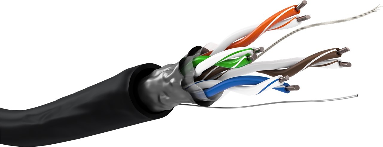 LogiLink Goobay 57294. Snoerlengte: 100 m, Kabel standaard: Cat5e, Kabelafscherming: F/UTP (FTP)
