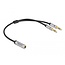 Delock Headset Adapter 1 x 3.5 mm 4 pin Stereo jack female to 2 x 3.5 mm 3 pin Stereo jack male (CTIA)