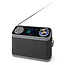 DAB+ Radio | Tafelmodel | DAB+ / FM | 2.4 " | Kleurenscherm | Batterij Gevoed / Netvoeding | Digitaal | 24 W | Bluetooth® | Koptelefoonoutput | Wekker | Slaaptimer | Handgreep | Zwart