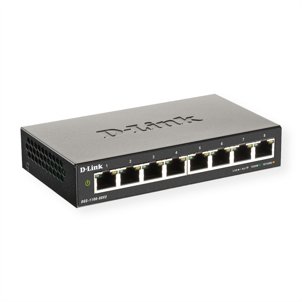 D-Link DGS-1100-08V2 netwerk-switch Managed Gigabit Ethernet (10/100/1000) Zwart