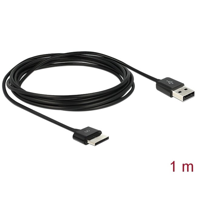 Delock Sync- and charging cable USB male > ASUS Eee Pad 36 pin male 1 m