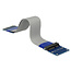 Delock Extension Mini PCI Express / mSATA male > slot riser card with flexible cable 13 cm