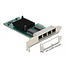 Delock PCI Express x1 Card 4 x RJ45 Gigabit LAN i350