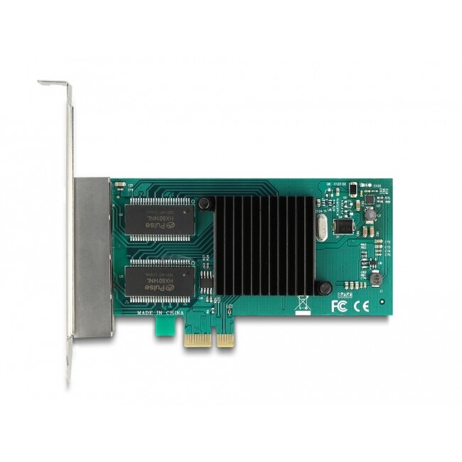 Delock PCI Express x1 Card 4 x RJ45 Gigabit LAN i350