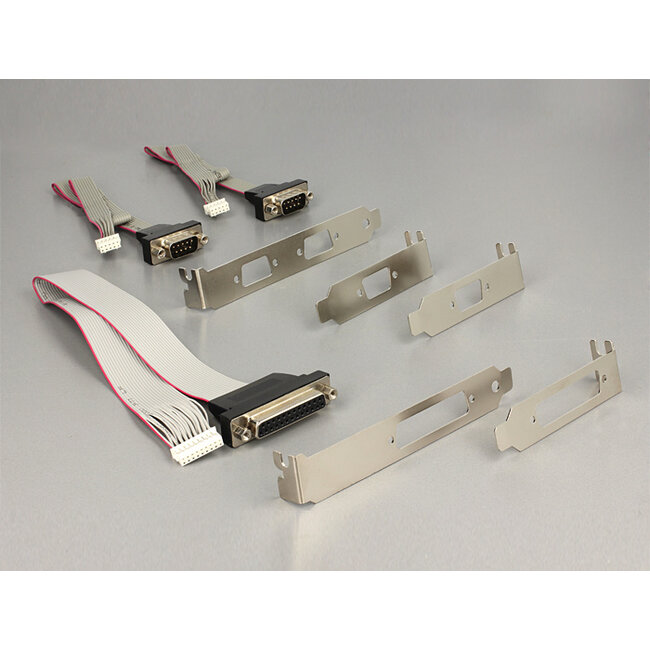 Delock Module MiniPCIe I/O PCIe full size 2 x Serial RS-232 + 1 x Parallel