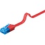 Goobay CAT 6A Flat Patch Cable U/UTP, red 1 m