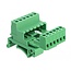 Delock Terminal Block Set for DIN Rail 6 pin with pitch 5.08 mm angled