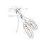 Delock Glass fiber scissors for fibers made of aramid