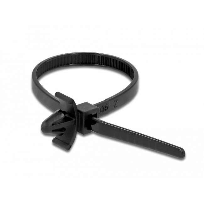 Delock Cable Tie with Expansion Anchor L 140 x W 4 mm black 10 pieces