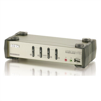 Aten ATEN CS1734B KVM Switch VGA, PS/2-USB, Audio, USB Hub, 4-Poorts