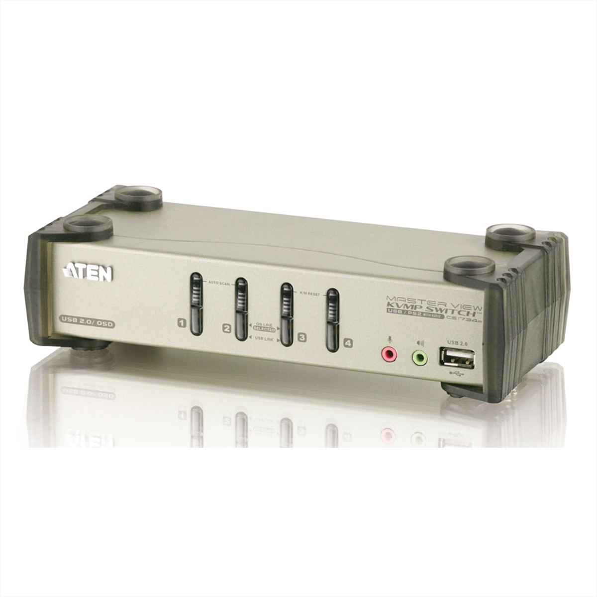 Aten CS1734B KVM-switch Zilver
