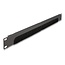 Delock 19″ Cable Management Brush Strip open at the bottom 1U black