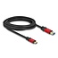 Delock USB 10 Gbps Cable USB Type-A male to USB Type-C™ male 3 m red metal
