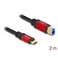 Delock USB 5 Gbps Cable USB Type-C™ male to USB Type-B male 2 m red metal