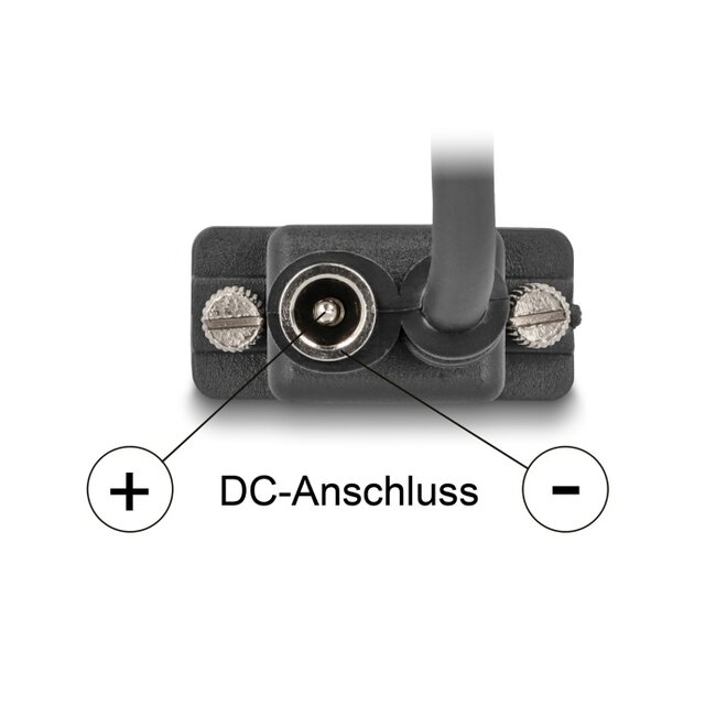 Delock Serial Cable RS-232 D-Sub9 female to D-Sub9 female Power Connection at Pin 9 0.5 m