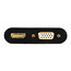 VGA naar HDMI + VGA adapterkabel, 0,15 m, zwart