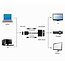 VGA naar HDMI + VGA adapterkabel, 0,15 m, zwart