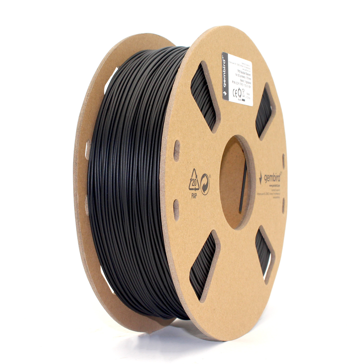 TPE flexibel Zwart, 1.75 mm, 1 kg