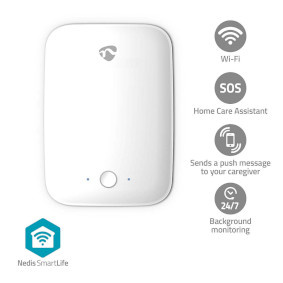 Bewegingsdetector - Wi-Fi - Detectiebereik: 7 m - Effectief gezichtsveld (horizontaal): ±45° - Effectief gezichtsveld (verticaal): ±45° - IP54 - Wit