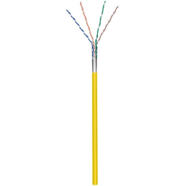 Goobay CAT 5e Network Cable, F/UTP, 100 m, yellow