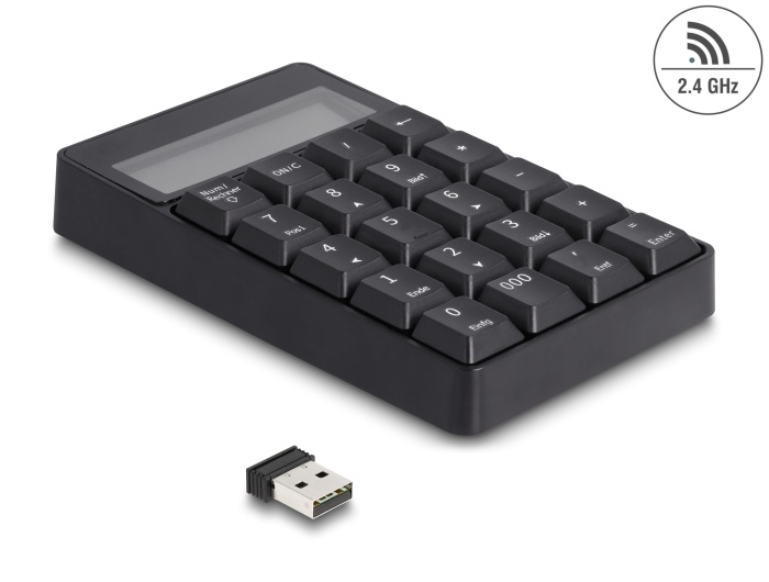 DeLOCK 2 in1 USB-A keypad+ Calculator WL
