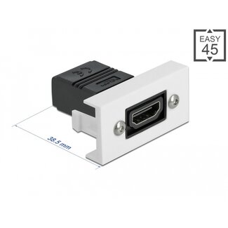 DeLOCK Delock Easy 45 HDMI Module straight 22.5 x 45 mm