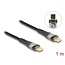 Delock USB 2.0 Data and Fast Charging Cable USB Type-C™ male to male transparent PD 3.0 100 W 1 m