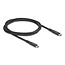 Delock USB 20 Gbps Cable USB Type-C™ male to male PD 3.0 100 W E-Marker 1 m black metal