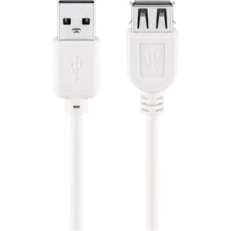 Goobay Goobay USB 2.0 Hi-Speed Extension Cable, white 3 m