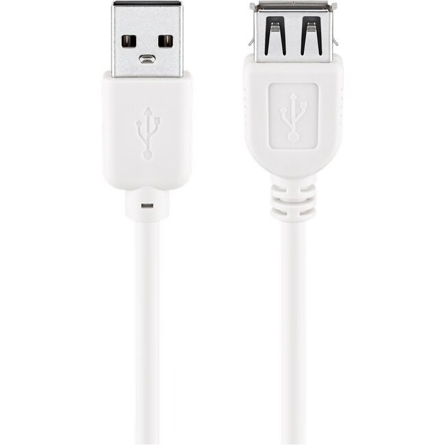 Goobay USB 2.0 Hi-Speed Extension Cable, white 3 m