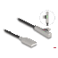 Delock USB 2.0 Cable Type-A male to USB Type-C™ male angled with LED and Fast Charging 60 W 1 m